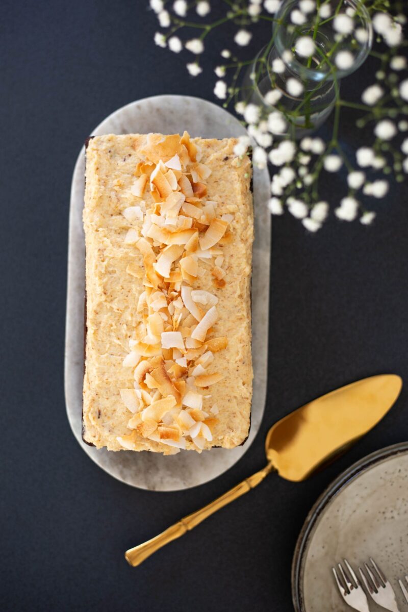 Toasted Coconut Cake (vegan + grain-free)